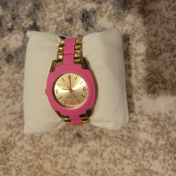 NWT Gold and Pink Watch made by Kate Spade (includes box) - Picture 2 of 6